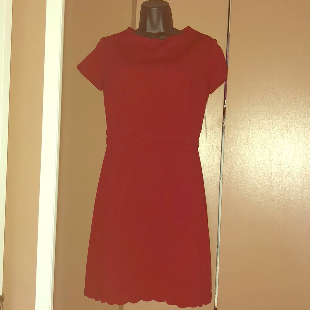 B Darlin - 7/8 - Fit & Flare Dress - Cranberry Red